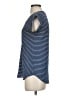 Express Stripes Blue Short Sleeve Henley Size XS - photo 5