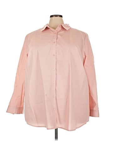 Roaman's Long Sleeve Button-Down Shirt (view 1)