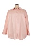Roaman's Pink Long Sleeve Button-Down Shirt Size 30 - photo 1