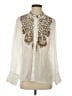 Soft Surroundings 100% Rayon Ivory Long Sleeve Blouse Size S - photo 1