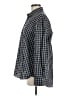 Zara Checkered-gingham Blue Long Sleeve Button-Down Shirt Size M - photo 5