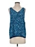 Lilly Pulitzer 100% Polyester Animal Print Blue Sleeveless Blouse Size XS - photo 1