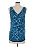 Lilly Pulitzer 100% Polyester Animal Print Blue Sleeveless Blouse Size XS - photo 2