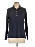 Crown & Ivy Blue Long Sleeve Polo Size L - photo 1