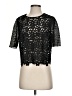 Milly 100% Polyester Black Short Sleeve Top Size S - photo 1