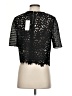 Milly 100% Polyester Black Short Sleeve Top Size S - photo 2