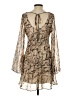 B. Darlin 100% Polyester Animal Print Tan Cocktail Dress Size 5 - photo 2