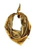 Vera 100% Polyester Stripes Gold Scarf One size - photo 1