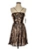 City Studio Metallic Brown Cocktail Dress Size 5 - photo 1