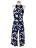 Wisp Floral Blue Jumpsuit Size 4 - photo 2