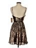 City Studio Metallic Brown Cocktail Dress Size 5 - photo 2