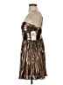 City Studio Metallic Brown Cocktail Dress Size 5 - photo 5