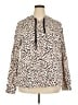 Soma Animal Print Tan Pullover Hoodie Size XXL - photo 1