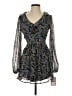 City Studio Paisley Gray Cocktail Dress Size XS - photo 1