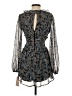 City Studio Paisley Gray Cocktail Dress Size XS - photo 2