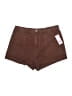 Wild Fable 100% Cotton Solid Brown Shorts Size 14 - photo 1
