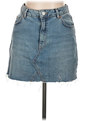 Topshop Denim Skirt (view 1)