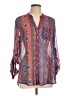 Kut from the Kloth 100% Polyester Blue 3/4 Sleeve Blouse Size L - photo 1