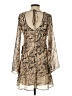 B. Darlin 100% Polyester Animal Print Tan Cocktail Dress Size 3 - photo 2