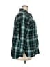 True Craft 100% Cotton Plaid Teal 3/4 Sleeve Button-Down Shirt Size 2X - photo 4