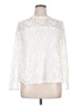 Paper Tee Ivory Long Sleeve Blouse Size XL - photo 1