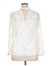 Paper Tee Ivory Long Sleeve Blouse Size XL - photo 2