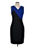Milly Color Block Blue Cocktail Dress Size 10 - photo 1