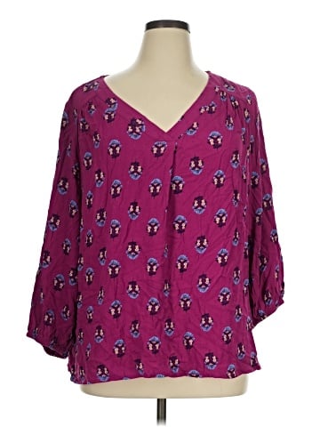St. John's Bay 3/4 Sleeve Blouse (view 1)