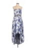 Cachet Floral Blue Cocktail Dress Size 10 - photo 1