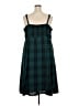 Torrid 100% Polyester Plaid Teal Casual Dress Size 3X Plus (3) - photo 2