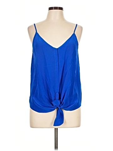 Lavender Brown Sleeveless Silk Top (view 1)