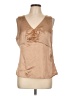 George 100% Polyester Tan Sleeveless Blouse Size L - photo 1