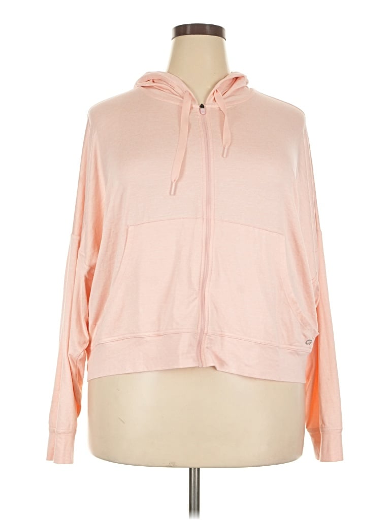 Pre-owned Gap Fit Zip Up Hoodie In Pink