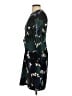 Ann Taylor 100% Polyester Print Green Casual Dress Size 4 Petite - photo 5