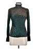Unique Vintage Teal Long Sleeve Blouse Size M - photo 1
