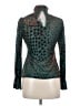 Unique Vintage Teal Long Sleeve Blouse Size M - photo 2