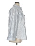 Ruby Rd. Metallic Silver Long Sleeve Button-Down Shirt Size 16 - photo 4