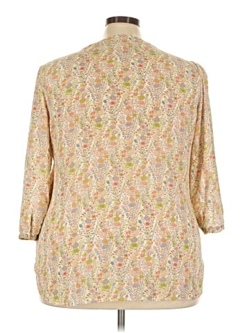 Rose + Olive 3/4 Sleeve Blouse (view 2)