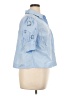 Free Assembly 100% Cotton Blue Short Sleeve Blouse Size XL - photo 4