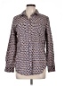 St. John's Bay 100% Cotton Hearts Blue Long Sleeve Button-Down Shirt Size L - photo 1