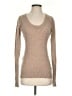 Aqua 100% Cashmere Tan Cashmere Pullover Sweater Size S - photo 1