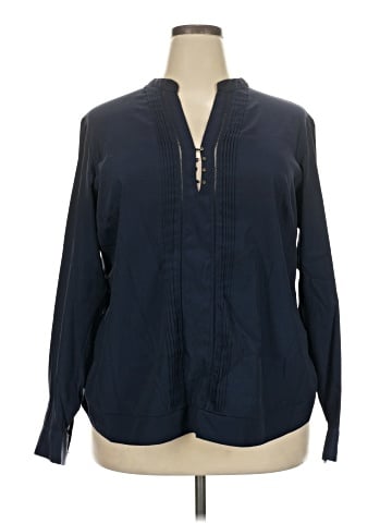 Anne Klein Long Sleeve Blouse (view 1)
