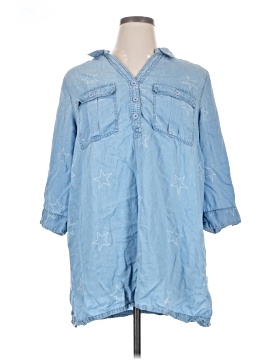Caffé Marrakesh 3/4 Sleeve Button Down Shirt
