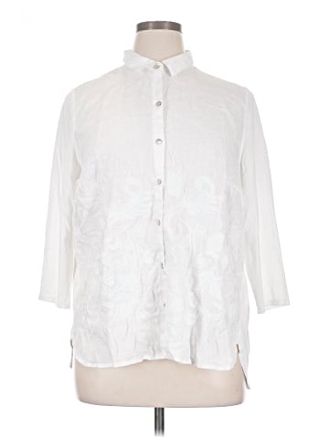J.Jill 3/4 Sleeve Button-Down Shirt (view 1)
