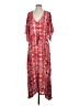 Target 100% Rayon Paisley Red Casual Dress Size S - photo 1