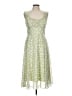 Connected Apparel 100% Polyester Floral Green Cocktail Dress Size 10 - photo 1