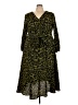 BLOOMCHIC 100% Polyester Animal Print Green Casual Dress Size 22 - photo 1