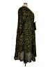BLOOMCHIC 100% Polyester Animal Print Green Casual Dress Size 22 - photo 4