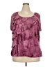 Kim Rogers Purple Short Sleeve Blouse Size 3X - photo 1