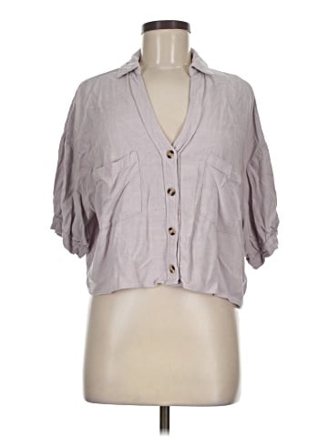 Double Zero 3/4 Sleeve Button-Down Shirt (view 1)